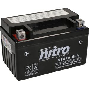 Nitro Batteri - Modell NTX7A-BS - Tät, Underhållsfri - Batterityp Nitro Batteri - Modell NTX7A-BS - Tät, Underhållsfri - Batterityp