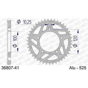 AFAM 36807-41 Aluminum Motorcycle Sprocket - 41 Teeth AFAM 36807-41 Aluminum Motorcycle Sprocket - 41 Teeth