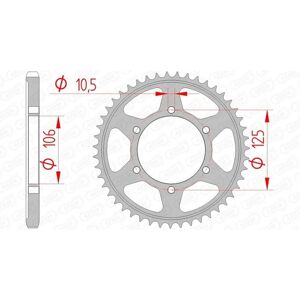 AFAM Steel Standard Rear Sprocket - 86605 - 525 - Unisex - Motorcycle Part AFAM Steel Standard Rear Sprocket - 86605 - 525 - Unisex - Motorcycle Part