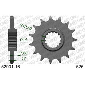 Rueda de Cadena de Acero Estándar AFAM - Paso de Cadena 525 - 16 Dientes - Pieza de Moto Rueda de Cadena de Acero Estándar AFAM - Paso de Cadena 525 - 16 Dientes - Pieza de Moto