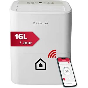 Déshumidificateur Ariston Deos 16S - Portable, WiFi, 16L/jour - Publicité Déshumidificateur Ariston Deos 16S - Portable, WiFi, 16L/jour - Publicité