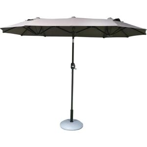 NOTRE SELECTION Parasol double 3x1,5xH2,17m gris anthracite - Publicité NOTRE SELECTION Parasol double 3x1,5xH2,17m gris anthracite - Publicité