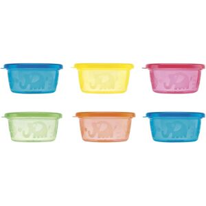 Conjunto de Recipientes de Plástico Herméticos Nûby - 6 x 300ml Conjunto de Recipientes de Plástico Herméticos Nûby - 6 x 300ml