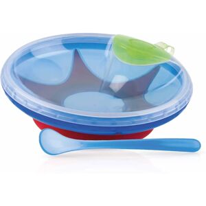 Nuby Azul Isolado Tigela com Colher - Mantém a Comida Quente - Bebê Nuby Azul Isolado Tigela com Colher - Mantém a Comida Quente - Bebê