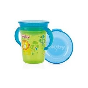 Copo Infantil Nuby Verde - Sem BPA, Anti-gotas, Duas Alças Copo Infantil Nuby Verde - Sem BPA, Anti-gotas, Duas Alças