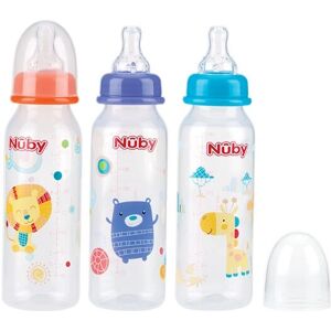 Nuby NV03004 Voedingsfles - 240ml Gemengd Nuby NV03004 Voedingsfles - 240ml Gemengd