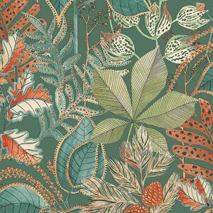Belgravia - Eden Leaf Green - Wallpaper Belgravia - Eden Leaf Green - Wallpaper