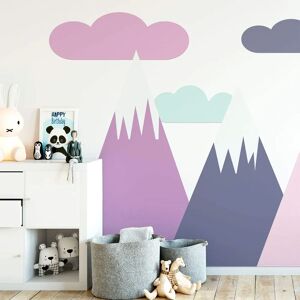 Ambiance Scandinavian Mountain Wall Sticker - 120x180cm Ambiance Scandinavian Mountain Wall Sticker - 120x180cm