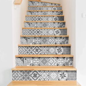 AMBIANCE STICKERS Vinyl staircase tiles - 2 strips 30x105cm - Wall sticker decor AMBIANCE STICKERS Vinyl staircase tiles - 2 strips 30x105cm - Wall sticker decor