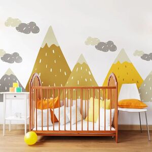 Ambiance Stickers Scandinavian Mountains Child Wall Decor - 80x120cm Ambiance Stickers Scandinavian Mountains Child Wall Decor - 80x120cm