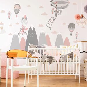 AMBIANCE STICKERS Scandinavië Bergen Kinderen Muursticker 120x180cm AMBIANCE STICKERS Scandinavië Bergen Kinderen Muursticker 120x180cm