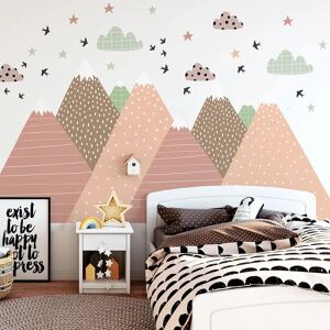 Ambiance Scandinavian Mountain Wall Sticker - 80x120cm Ambiance Scandinavian Mountain Wall Sticker - 80x120cm
