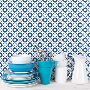 AMBIANCE STICKERS Boho Cement Tile Wall Decor - 9 Adhesive Tiles - 15x15cm & 45x45cm AMBIANCE STICKERS Boho Cement Tile Wall Decor - 9 Adhesive Tiles - 15x15cm & 45x45cm