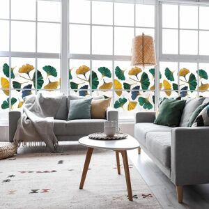 AMBIANCE STICKER Ginkgo Leaves Privacy Window Film - 40x200cm AMBIANCE STICKER Ginkgo Leaves Privacy Window Film - 40x200cm