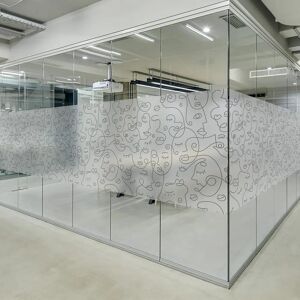 AMBIANCE STICKER Fenster Sichtschutzfolie - Abstrakte Gesichter 40x200cm AMBIANCE STICKER Fenster Sichtschutzfolie - Abstrakte Gesichter 40x200cm