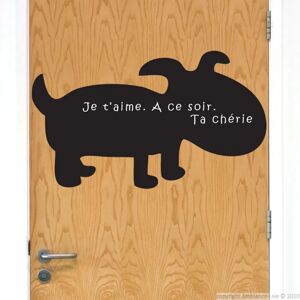 Sticker Cane Lavagna Nera - Decorazione Murale - 70x110cm Sticker Cane Lavagna Nera - Decorazione Murale - 70x110cm