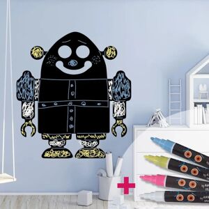 Pegatina de Pared Robot - Pizarra Reutilizable - 85x75cm Pegatina de Pared Robot - Pizarra Reutilizable - 85x75cm