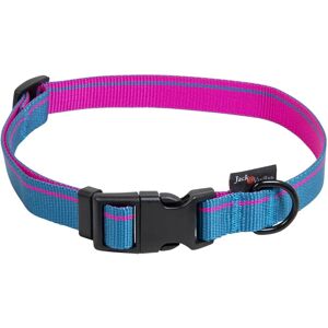 Jack and Vanilla Blau Roze Hondenhalsband - Nylon - Kliksluiting - 65cm Jack and Vanilla Blau Roze Hondenhalsband - Nylon - Kliksluiting - 65cm