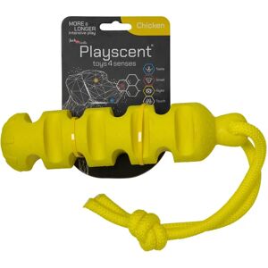 Jouet pour chien jaune Jack and Vanilla - Dummy en caoutchouc 24cm pour rapporter et mâcher - Publicité Jouet pour chien jaune Jack and Vanilla - Dummy en caoutchouc 24cm pour rapporter et mâcher - Publicité