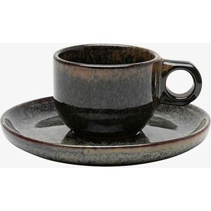 Serax - Surface 4-pack kaffekopper og underkopper - Grå Serax - Surface 4-pack kaffekopper og underkopper - Grå