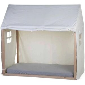 Childhome Postelová Záclona - Vhodná pro 70x140 cm Rám Postele - Bílá Childhome Postelová Záclona - Vhodná pro 70x140 cm Rám Postele - Bílá