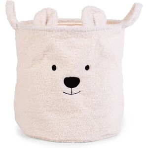 Childhome Teddy Pralnia Kosz - Biały, 40x40x40cm Childhome Teddy Pralnia Kosz - Biały, 40x40x40cm