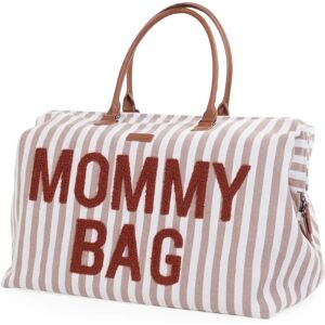 Childhome Mommy Bag - Beig/Rust Stripe Diaper Bag with Changing Pad Childhome Mommy Bag - Beig/Rust Stripe Diaper Bag with Changing Pad