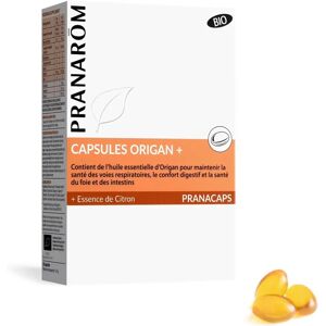 Pranarôm Origan + Essence de Citron Bio - 30 capsules - Publicité Pranarôm Origan + Essence de Citron Bio - 30 capsules - Publicité