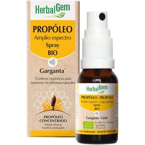 Herbalgem Propolis spray de amplio espectro bio 15 ml - Apoyo de garganta Herbalgem Propolis spray de amplio espectro bio 15 ml - Apoyo de garganta
