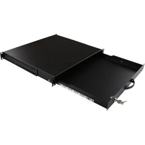 Accessoire rack LOGON RAD105BL - Tiroir en aluminium noir 2U avec serrure - Publicité Accessoire rack LOGON RAD105BL - Tiroir en aluminium noir 2U avec serrure - Publicité