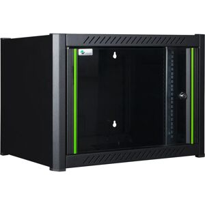 Armoire rack murale 6U Logon RWM06U56BL Noire - Publicité Armoire rack murale 6U Logon RWM06U56BL Noire - Publicité