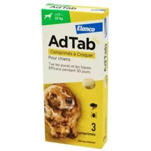 Elanco ELANCO Adtab 450Mg Chiens 11-22kg - Antiparasitaires - Publicité Elanco ELANCO Adtab 450Mg Chiens 11-22kg - Antiparasitaires - Publicité