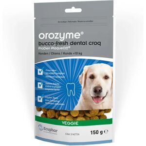 Orozyme Bucco-Fresh Dental Croq - Soutient l'hygiène bucco-dentaire chez les chiens et chats - Publicité Orozyme Bucco-Fresh Dental Croq - Soutient l'hygiène bucco-dentaire chez les chiens et chats - Publicité