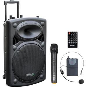 Ibiza Sound PORT15UHF-BT Active PA system - 15-inch, Bluetooth, Battery Ibiza Sound PORT15UHF-BT Active PA system - 15-inch, Bluetooth, Battery