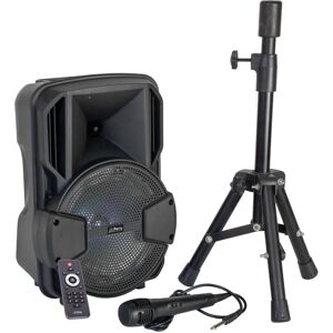 Party Light & Sound Enceinte portable 8'' - Bluetooth, MicroSD, Microphone - Publicité Party Light & Sound Enceinte portable 8'' - Bluetooth, MicroSD, Microphone - Publicité