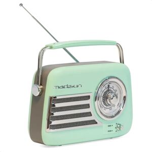 Radio Rétro Madison - Bluetooth FM - Technologie Vintage - Publicité Radio Rétro Madison - Bluetooth FM - Technologie Vintage - Publicité