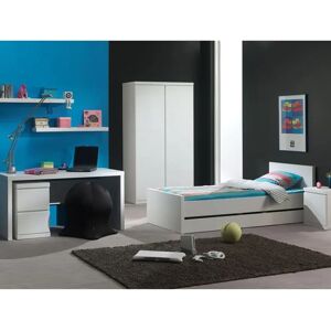 Bureau blanc Vipack Lara avec 2 tiroirs Bureau blanc Vipack Lara avec 2 tiroirs