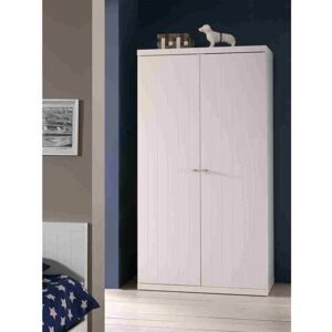 Armoire Robin Blanche Vipack avec 2 portes - Publicité Armoire Robin Blanche Vipack avec 2 portes - Publicité