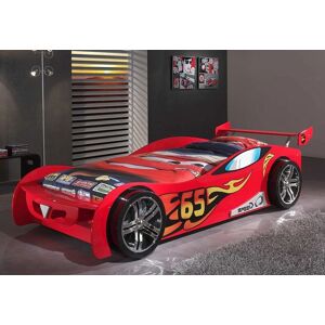 Vipack Kinderbett - Rennwagen-Design - 90x200cm - Rot Vipack Kinderbett - Rennwagen-Design - 90x200cm - Rot