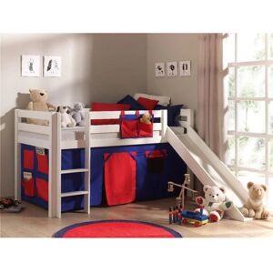 PINOO-12 Lit superposé avec toboggan et rideaux - Mobilier enfant - Publicité PINOO-12 Lit superposé avec toboggan et rideaux - Mobilier enfant - Publicité