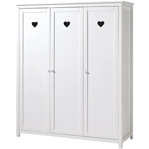 Vipack Amori Weiß Kleiderschrank - FSC-zertifiziert, 3-türig, Kinderzimmer Vipack Amori Weiß Kleiderschrank - FSC-zertifiziert, 3-türig, Kinderzimmer