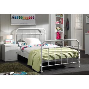 VIPACK Kinderbett - 90x200cm Weiß, Metall, Ohne Matratze - New York Serie VIPACK Kinderbett - 90x200cm Weiß, Metall, Ohne Matratze - New York Serie