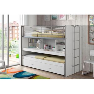 Vipack Bonny Weiß Hochbett mit Schreibtisch - Kinder Platzsparend Vipack Bonny Weiß Hochbett mit Schreibtisch - Kinder Platzsparend