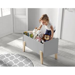 Vipack Kiddy Spielzeugtruhe - Grau - Sicher & Stilvoll Vipack Kiddy Spielzeugtruhe - Grau - Sicher & Stilvoll