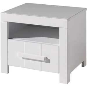 Comodino Vipack - Bianco, MDF, 50x38x42cm - Tavolino da notte Comodino Vipack - Bianco, MDF, 50x38x42cm - Tavolino da notte