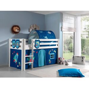 Cama litera VIPACK Pino con túnel y tobogán opcional - Seguridad infantil Cama litera VIPACK Pino con túnel y tobogán opcional - Seguridad infantil