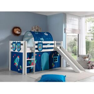 VIPACK Pino Hochbett mit Rutsche & Tunnel - Kinderbett VIPACK Pino Hochbett mit Rutsche & Tunnel - Kinderbett