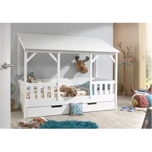 VIPACK Kinderbett mit Stauraum - Hausbett, Weiß VIPACK Kinderbett mit Stauraum - Hausbett, Weiß