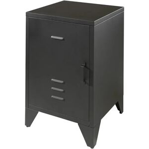 Vipack Bronxx Nachttisch - Moderner Urban Stil - Schwarze Oberfläche Vipack Bronxx Nachttisch - Moderner Urban Stil - Schwarze Oberfläche