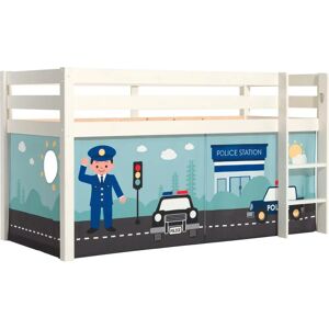 Cama litera Vipack Pino con conjunto textil - Cama para niños Cama litera Vipack Pino con conjunto textil - Cama para niños